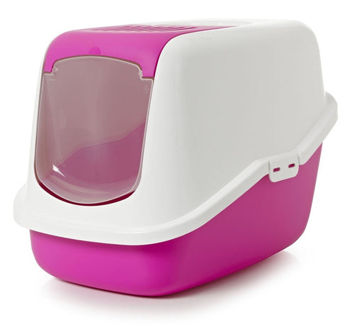 Litiera roz pentru pisici Pet Expert Happy Open 56 x 39 x 38.5 cm