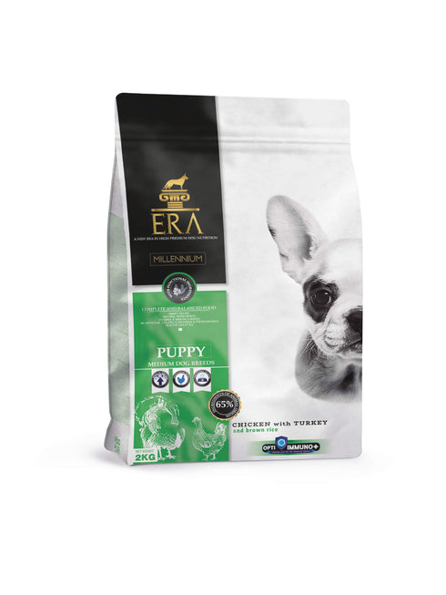 Hrana uscata pentru caini Era Medium Junior Pui&Curcan 2kg