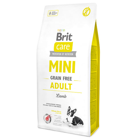 Hrana uscata pentru caini Brit Care Mini Grain Free Adult cu miel 7 kg