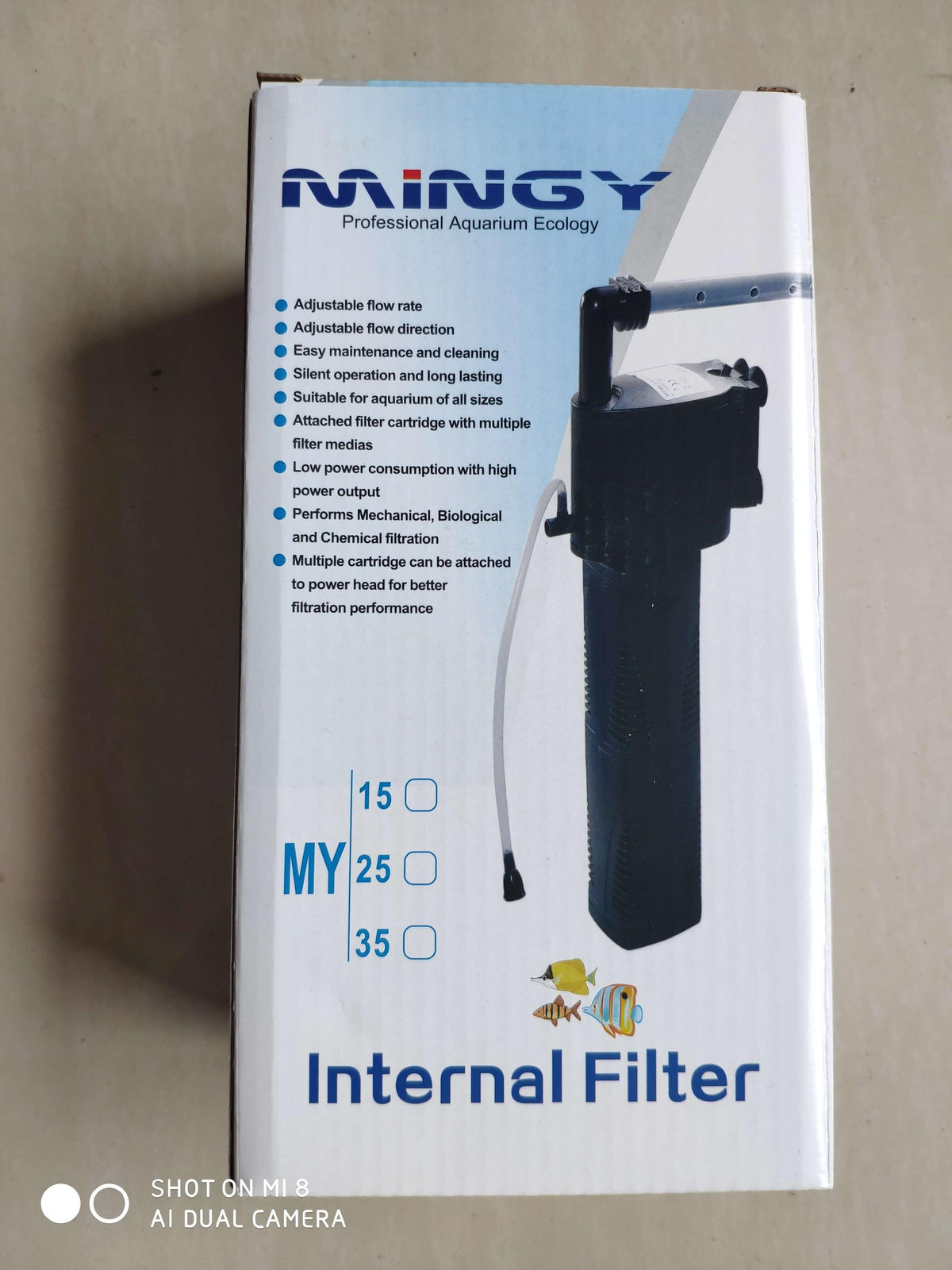 Filtru intern pentru acvariu Nubios 15W 1000L-H MY-15 - Animax