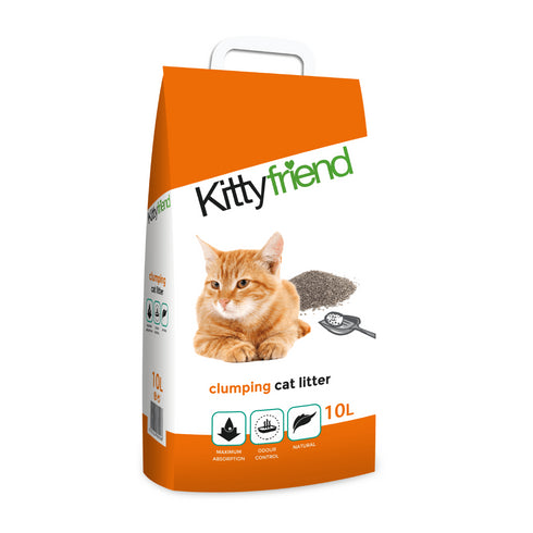 Nisip aglomerant pentru pisici Sanicat Kittyfriend 10L