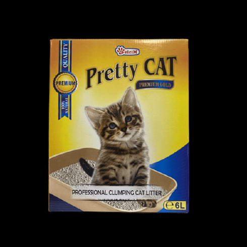 Nisip pentru litiera Pretty Cat Premium Gold 6L