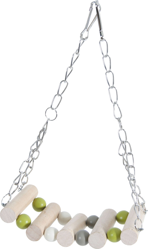 Pod din lemn suspendat cu lant pentru pasari Zolux