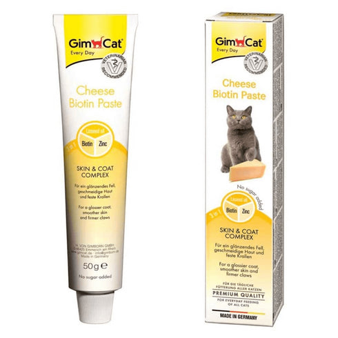 Pasta branza si biotina pentru pisici Gimpet 50g