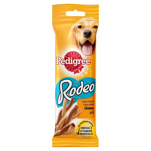 Recompensa pentru Caini Pedigree Rodeo cu Pui 70 g