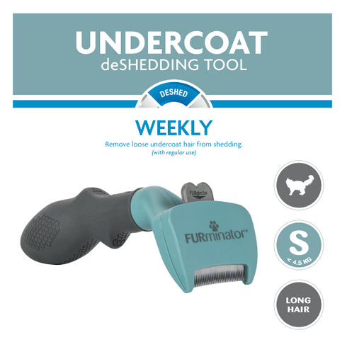 Perie pentru pisici cu blana lunga Furminator S