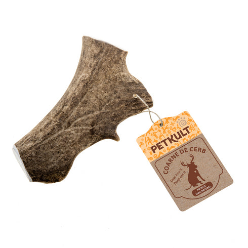 Recompensa pentru caini coarne de cerb lopatar Petkult M 100 g