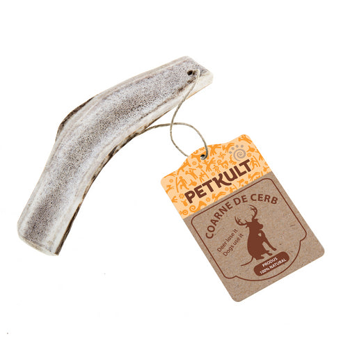 Recompensa pentru caini coarne de cerb rosu Petkult M 80 g