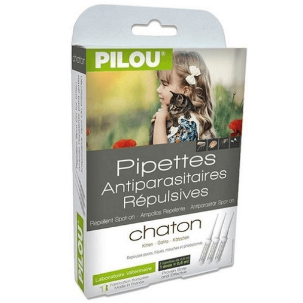 Pipete antiparazitare pentru pisici Pilou Junior 3*1ml - Animax