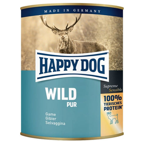 Hrana umeda pentru caini Happy Dog cu vanat 800 g