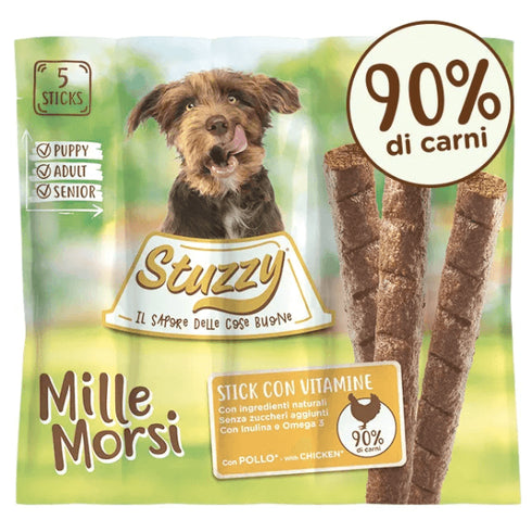 Recompensa pentru caini Stuzzy Snack Dog Pui 5 buc