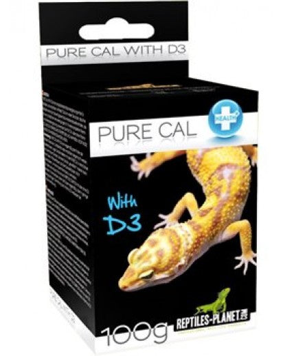 Supliment pentru Reptile Pure Calciu si Vitamina D3 100 g Reptiles Planet