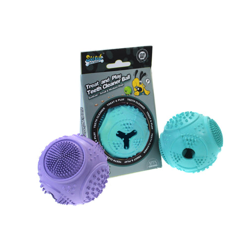 Jucarie pentru caini Soleil Dental Snackball verde 7 cm