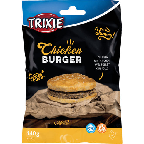 Recompensa pentru caini Trixie Burger Pui 140g