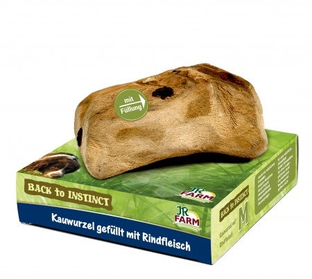 Recompensa pentru caini Jr Farm cu radacina de fag si vita 160-280 g