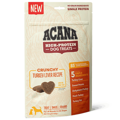 Recompense pentru caini Acana Ficat de curcan 100g