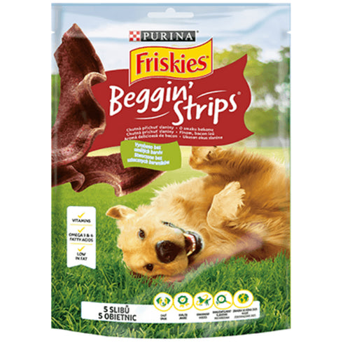 Recompense pentru caini Friskies Beggin'Strips 120g