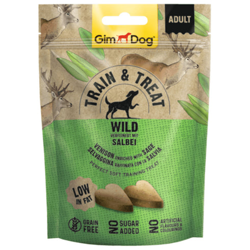 Recompense pentru caini Gimdog Train&Treat Vanat 125g