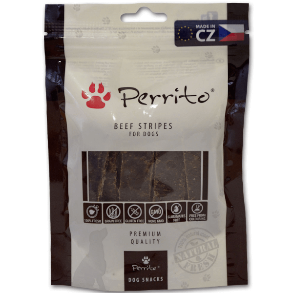 Recompense pentru caini Perrito Beef Stripes 100g - Animax