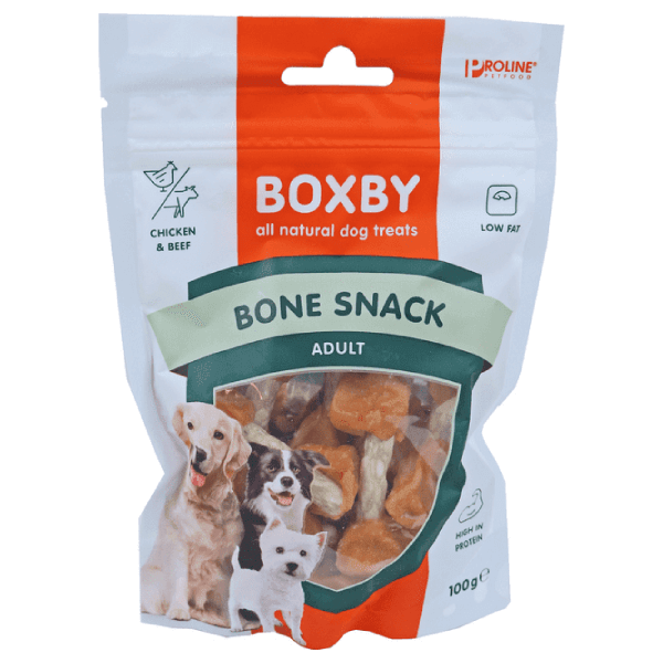 Recompense pentru caini Proline Boxby Bone Snack 100g - Animax