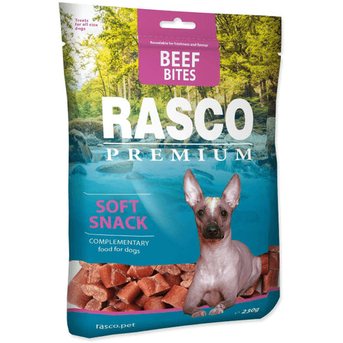 Recompense pentru caini Rasco Soft Bites Vita 230g