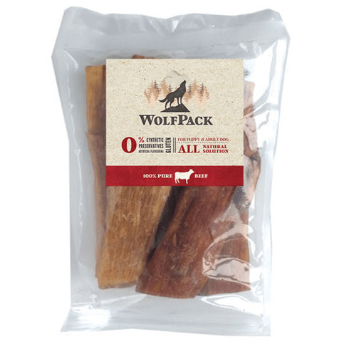 Recompense pentru caini WolfPack Tendon cervical de vita 200g