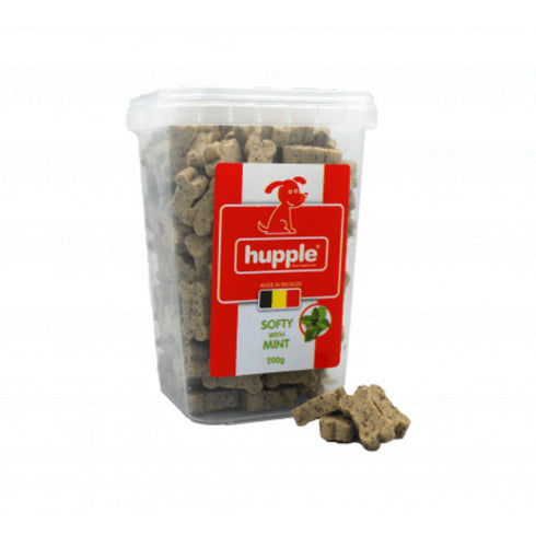 Recompense cu menta pentru caini Hupple Softy Mint 200g