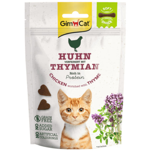 Recompense pentru pisici Gimcat Snack Pui cu cimbru 60g