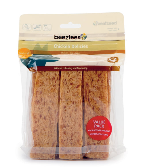 Recompense pentru caini Beeztees Chicken Delicies cu pui 500 g