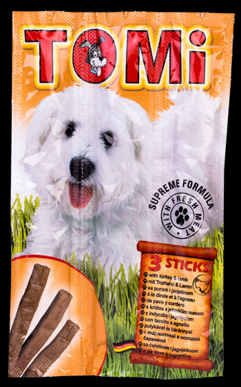 Recompense pentru caini Tomi Snack cu miel 3 bucati 30g