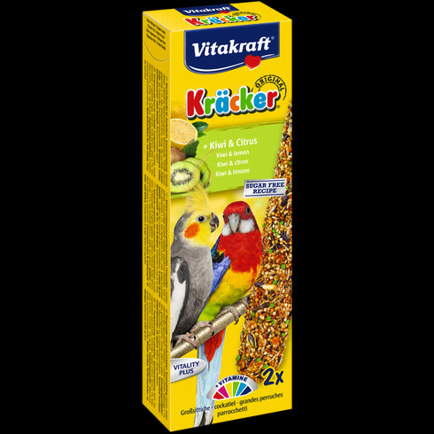 Recompense pentru papagali mici Vitakraft cu kiwi si citrice 180 g