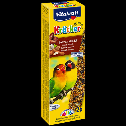 Recompense pentru papagali mici Vitakraft cu migdale si curmale 180 g