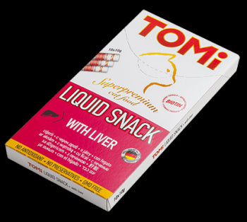Recompense pentru pisici Tomi Liquid Snack cu ficat 10X10 g