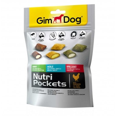 Recompense pentru caini GimDog Nutri Pockets Mix 150g