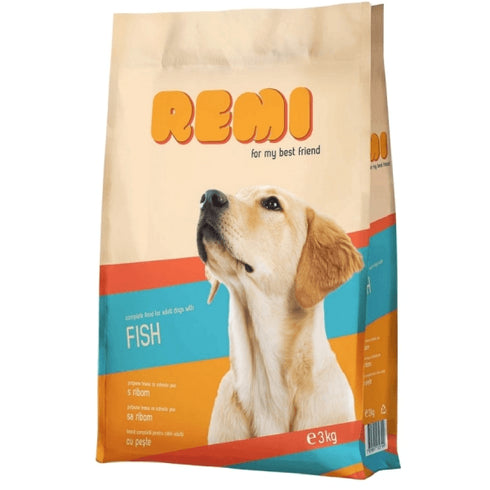 Hrana uscata pentru caini Remi Peste 3kg