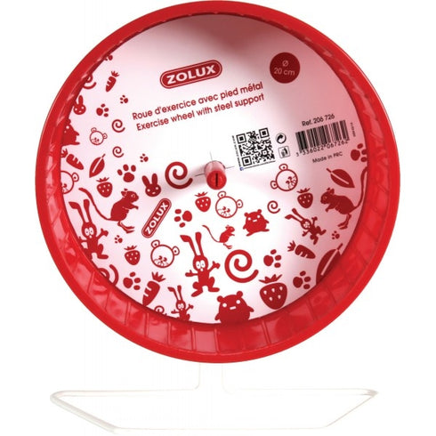 Roata rosie pentru hamsteri Zolux 20 cm