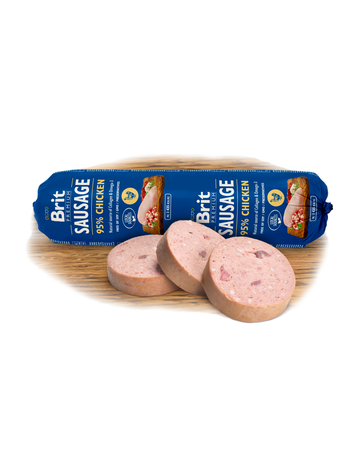 Salam pentru caini Brit Premium cu pui 800 g - Animax