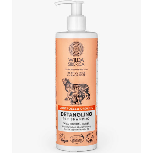 Sampon pentru caini si pisici Wilda Siberica Descalcire 400ml