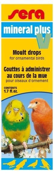 Minerale pentru pasari Sera Mineral Plus V 50 ml