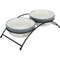 Set 2 castroane ceramice cu suport metalic Trixie 0.25 L