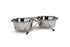 Set 2 castroane inox cu support metalic pentru caini Beeztees