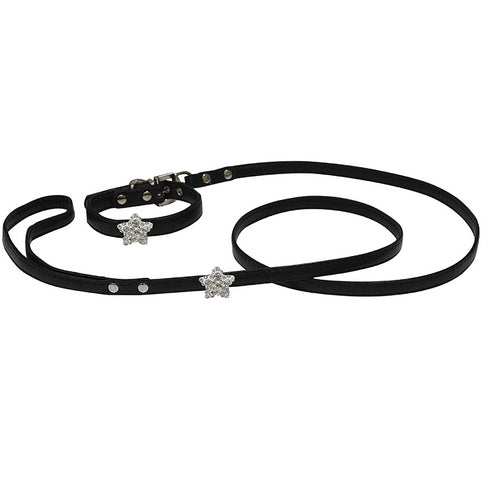 Set lesa cu zgarda Croci Vanity Star S Black