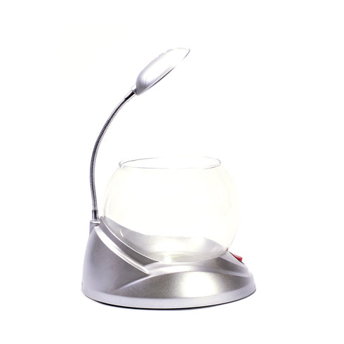 Set betta bol gri si lampa cu led Jeneca 2 L