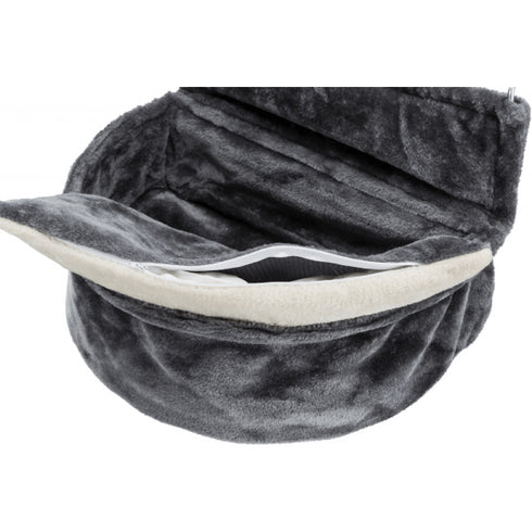 Sezlong pe calorifer pentru pisici Trixie XXL Plush Gri 55x15x36cm