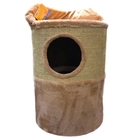 Ansamblu de joaca pentru pisici Enjoy Sisal Butoias 35X35X59cm