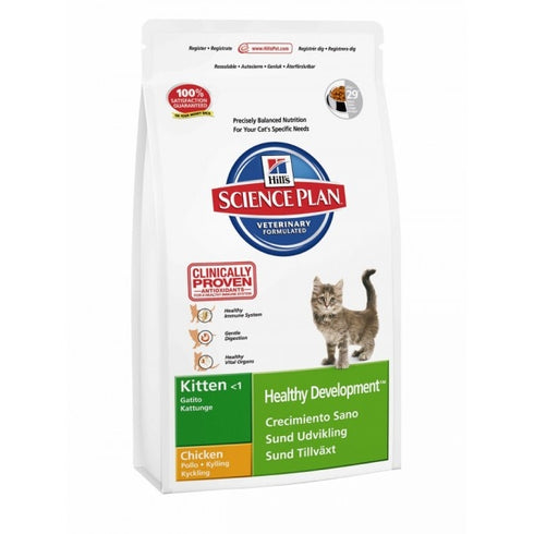 Hrana uscata pentru pisici Hill's Kitten Healthy Development cu pui 2 kg