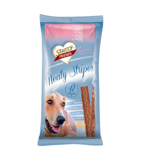 Recompensa pentru caini Stuzzy Snack Dog Meaty Stripes 12 buc