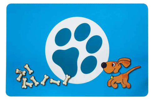 Covoras pentru castron caini Dog Blue