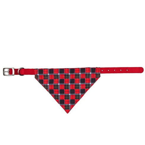 Zgarda pentru caini Trixie tuch cu esarfa rosie 30-38cm