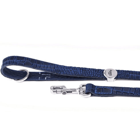 Lesa din piele pentru caini MyFamily Albastru Tucson 110cm